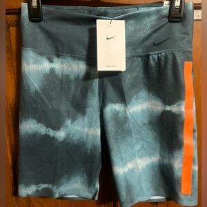 NWT NIKE Dri-FIT Blue and Orange Tie-Dye One Luxe 7” Shorts Size Medium NEW